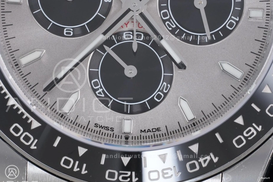 V2 Black VSF on Daytona Oysterflex 1:1 Dial Best VS4131 Gray Strap (Weighted) 126519 Edition 0419